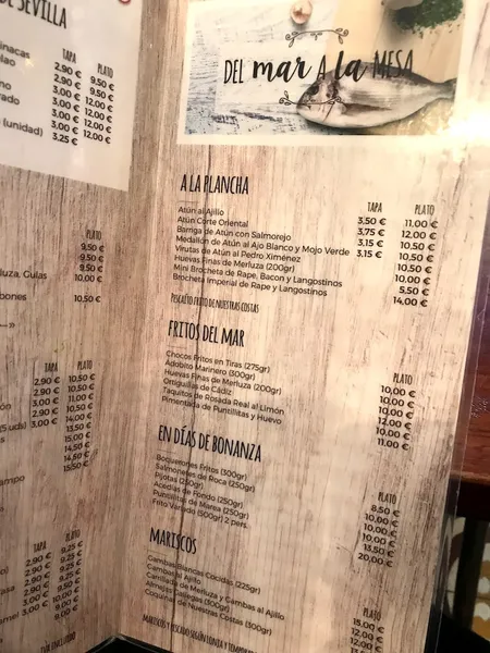 menu 2 of Bar Dos de Mayo