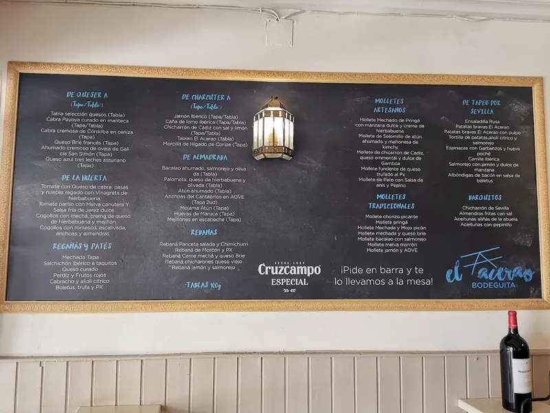 menu 0 of Bodeguita El Acerao
