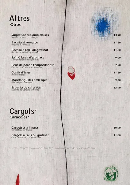 menu 0 of Restaurant Niu Llar