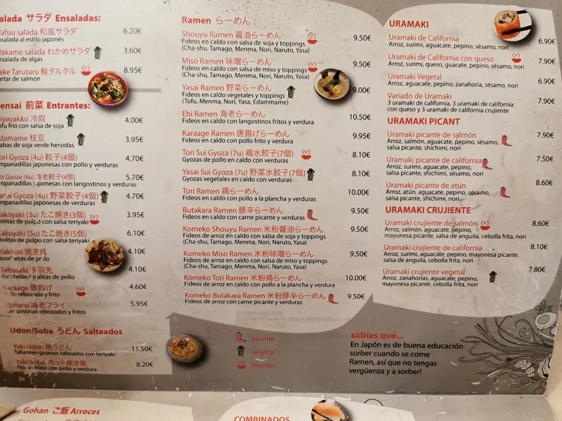 menu 2 of Ramen House