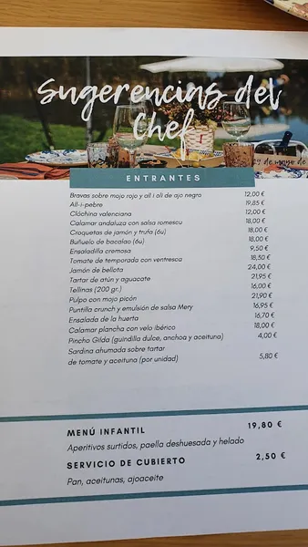 menu 2 of Nou Racó