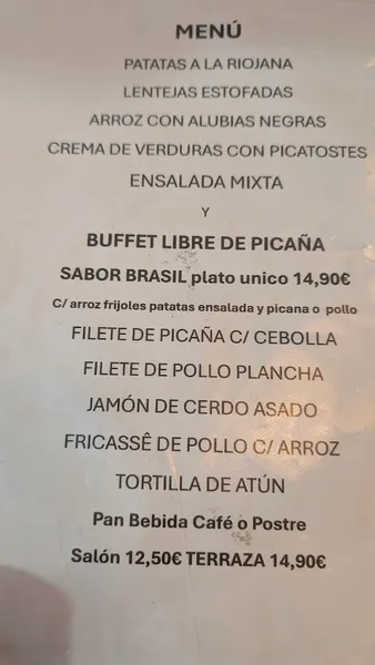 menu 2 of Sabor Brasil