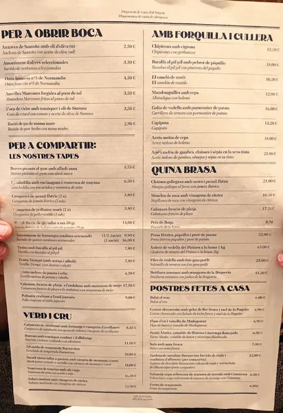 menu 1 of Casa de Comidas Buenavista