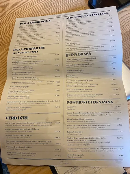 menu 2 of Casa de Comidas Buenavista