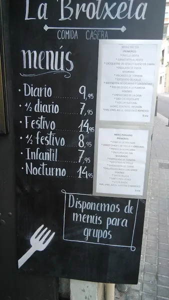 menu 1 of La Brotxeta
