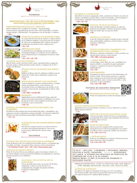 menu 0 of Trending Tapas