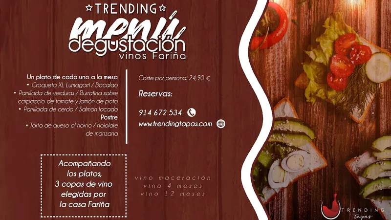 menu 2 of Trending Tapas