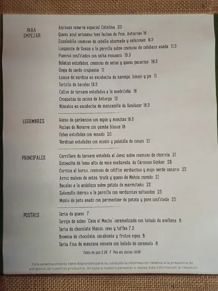 menu 0 of Nantes
