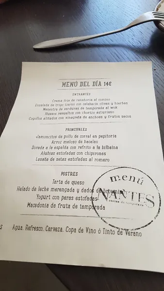 menu 1 of Nantes