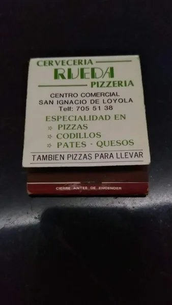 menu 0 of Restaurante Cervecería La Rueda