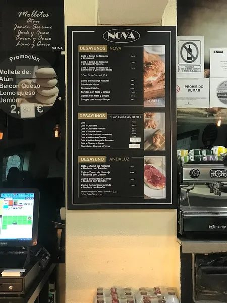 menu 2 of Cafetería Nova