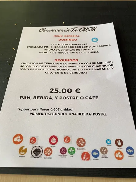 menu 0 of Cervecería Tu Casa