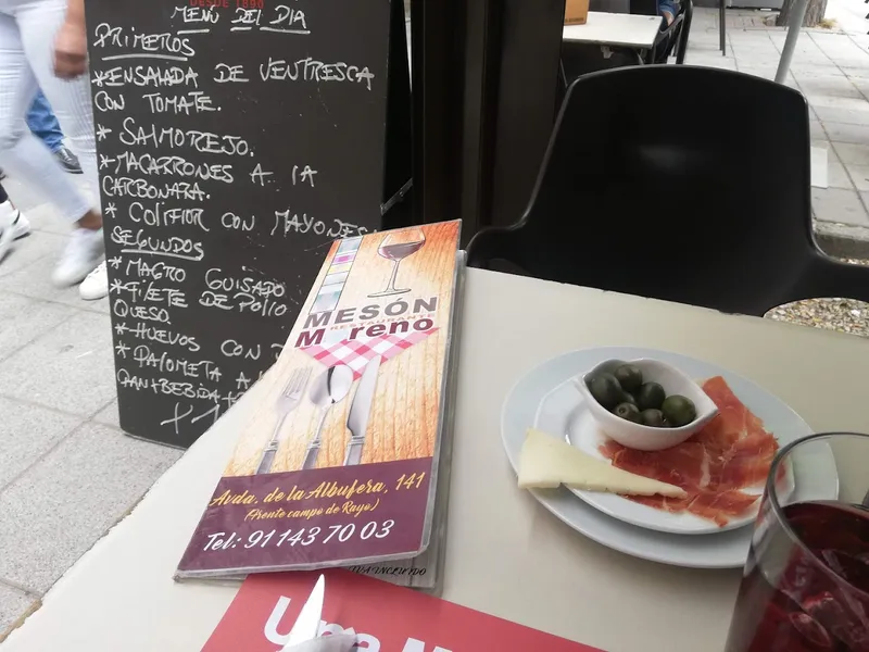 menu 2 of Mesón Moreno