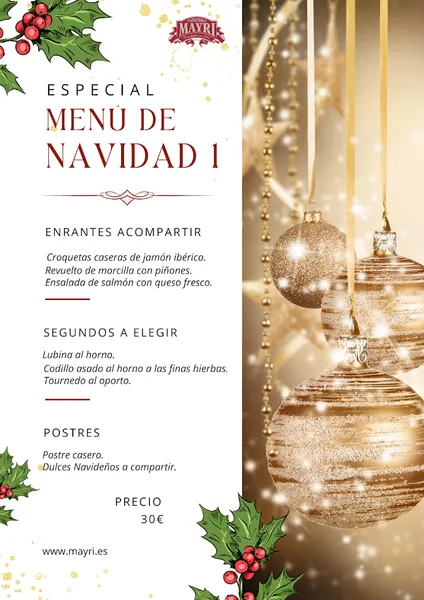 menu 0 of Cafetería Mayri