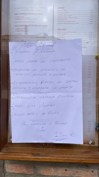 menu 0 of Sidrería Restaurante La Barrica