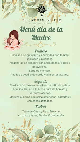 menu 0 of El Jardín de Teo