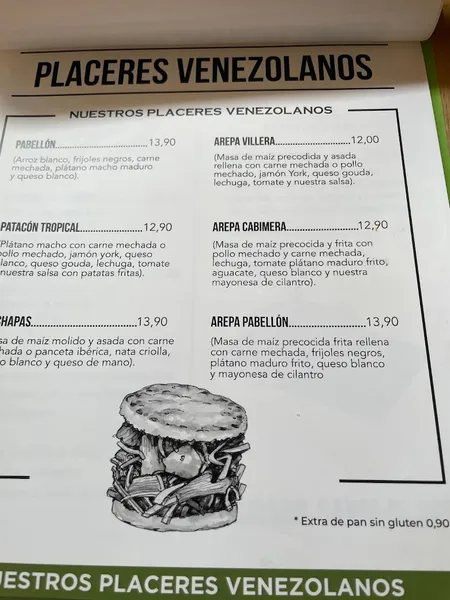 menu 2 of Menta y Cilantro
