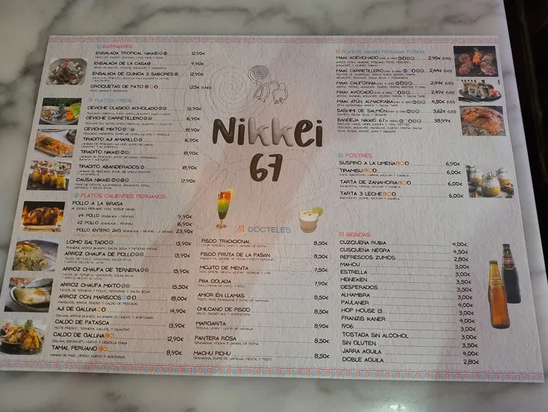 menu 1 of Nikkei 67