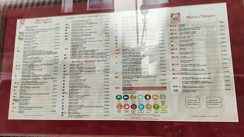 menu 0 of Fonda Arcediano