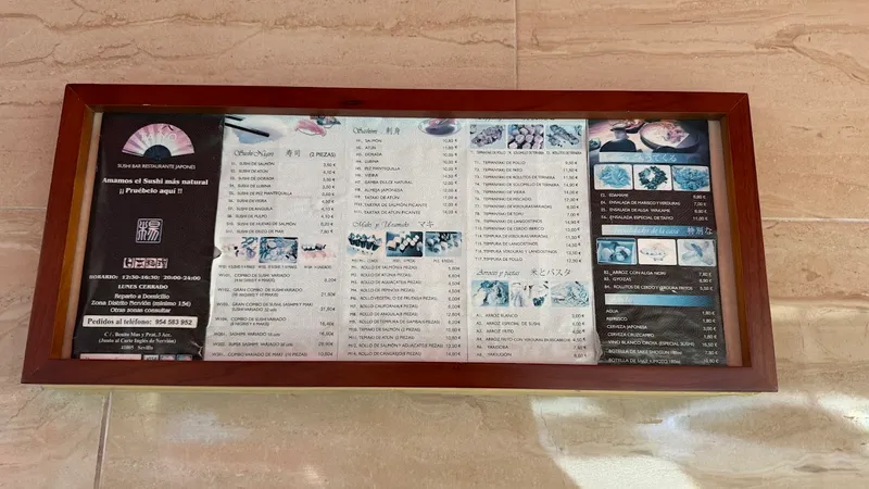 menu 2 of TAIYO SUSHI BAR
