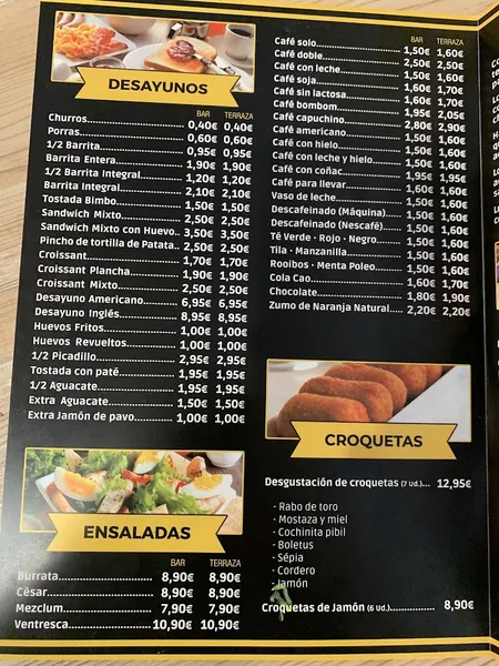 menu 0 of Abanico