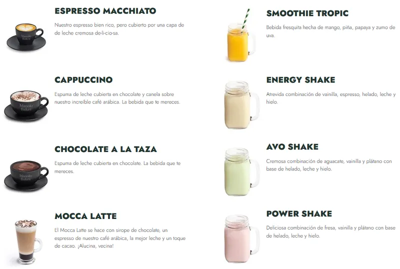 menu 0 of Manolo Bakes