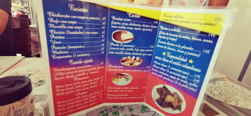 menu 1 of Mi Taberna