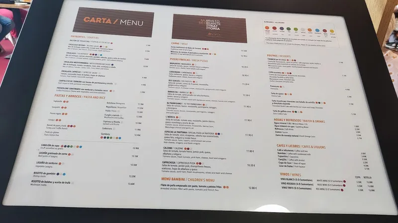menu 0 of Al Solito Posto