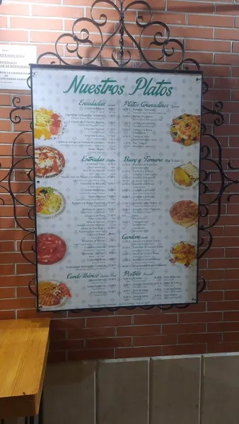 menu 1 of Mesón Alegría