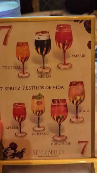 menu 2 of SETTEBELLO Ristorante