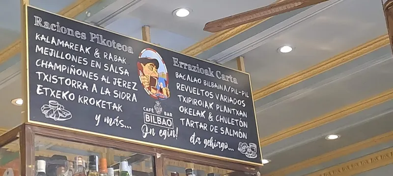 menu 2 of Café Bar Bilbao