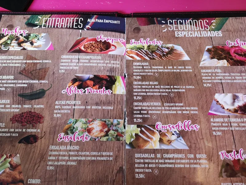 menu 2 of Restaurante Mexicano El Burro Chilango