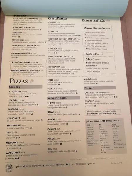 menu 0 of Messié Gluten Free