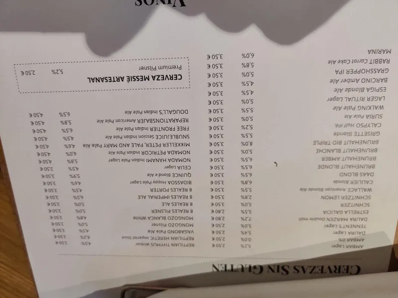 menu 1 of Messié Gluten Free