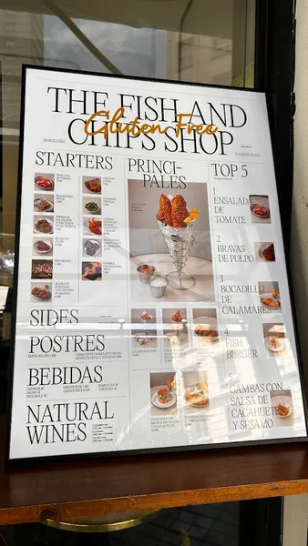 menu 2 of The fish & chips shop Gluten Free