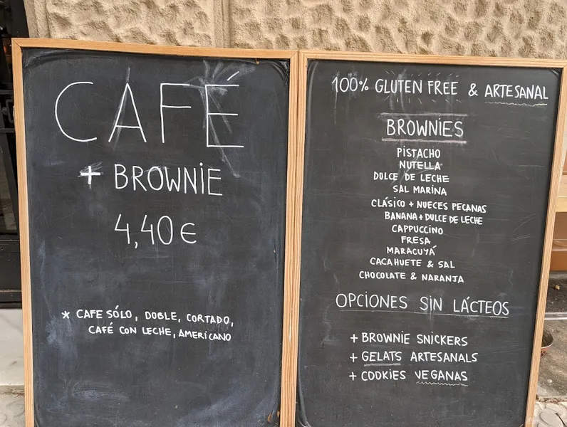 menu 0 of La Browneria Gluten Free