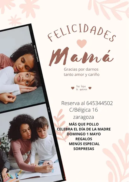 menu 2 of Más que Pollo