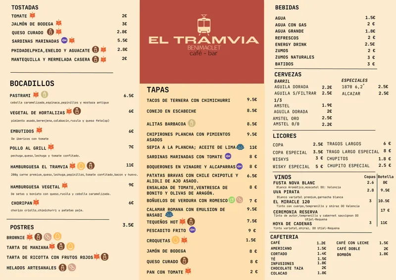 menu 0 of Cervecería El Tranvía