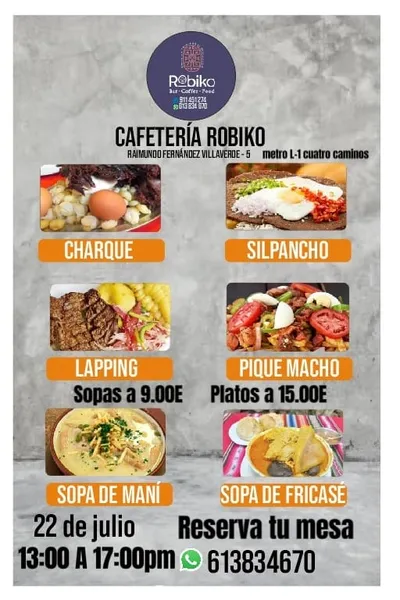 menu 1 of Robiko Cafeteria