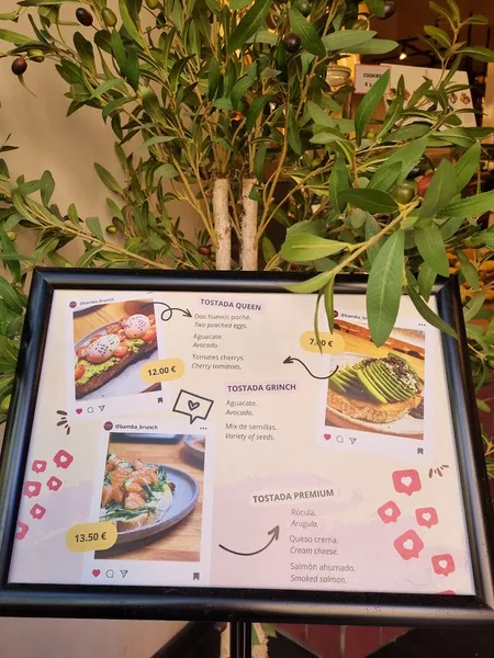 menu 2 of Bamba Brunch