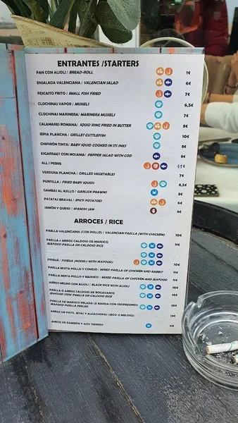 menu 0 of Las Carabelas