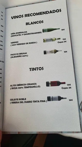 menu 2 of Las Carabelas