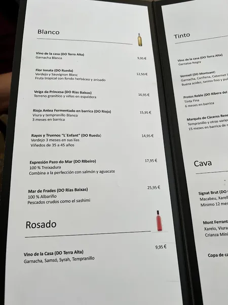 menu 2 of Isami