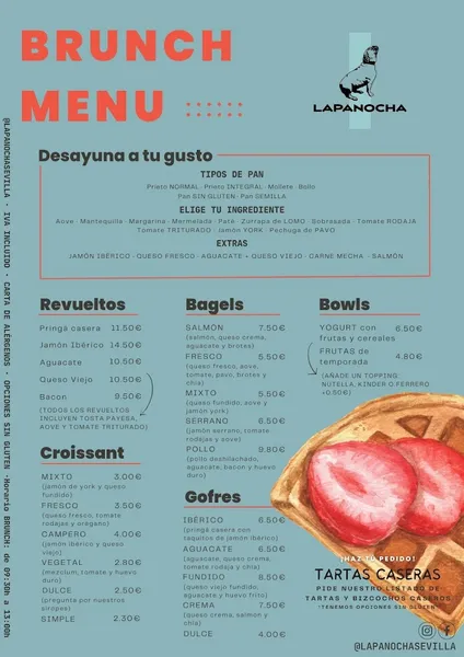 menu 0 of Cafeteria la panocha