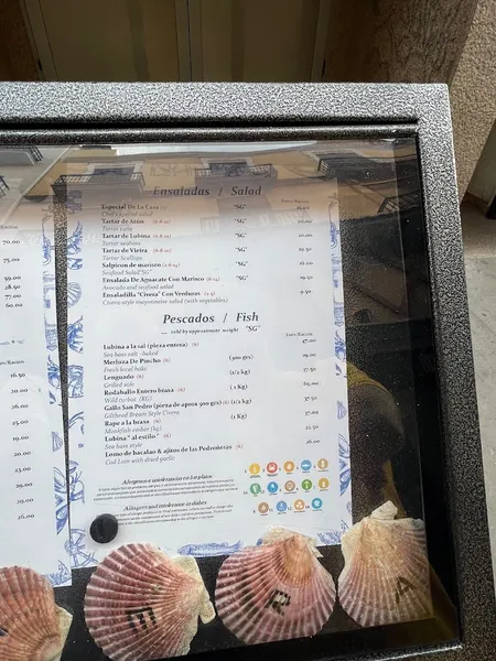 menu 2 of Marisquería Civera