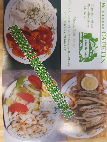 menu 1 of Casa Manolo