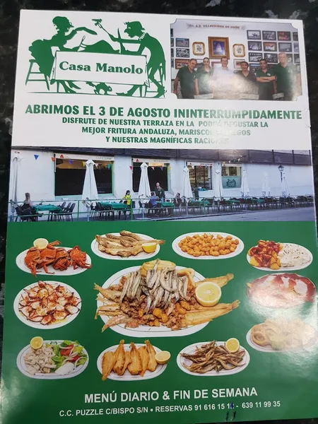 menu 2 of Casa Manolo