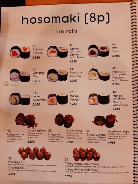 menu 0 of Bella Sushi