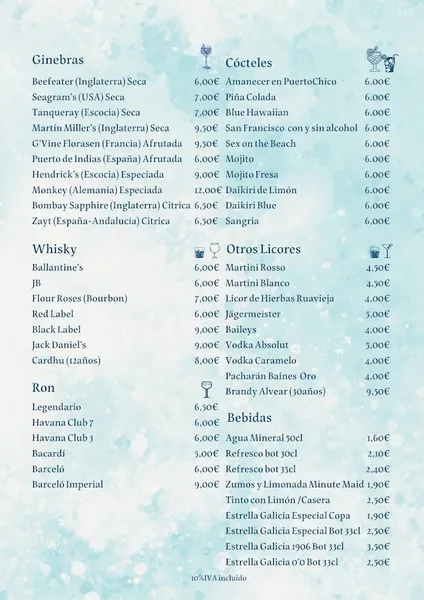 menu 1 of Restaurante Puertochico
