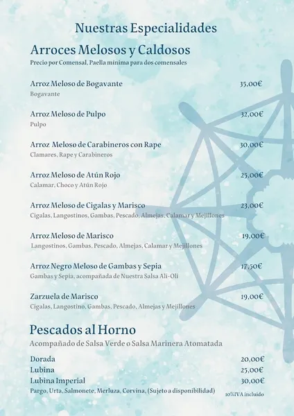 menu 2 of Restaurante Puertochico